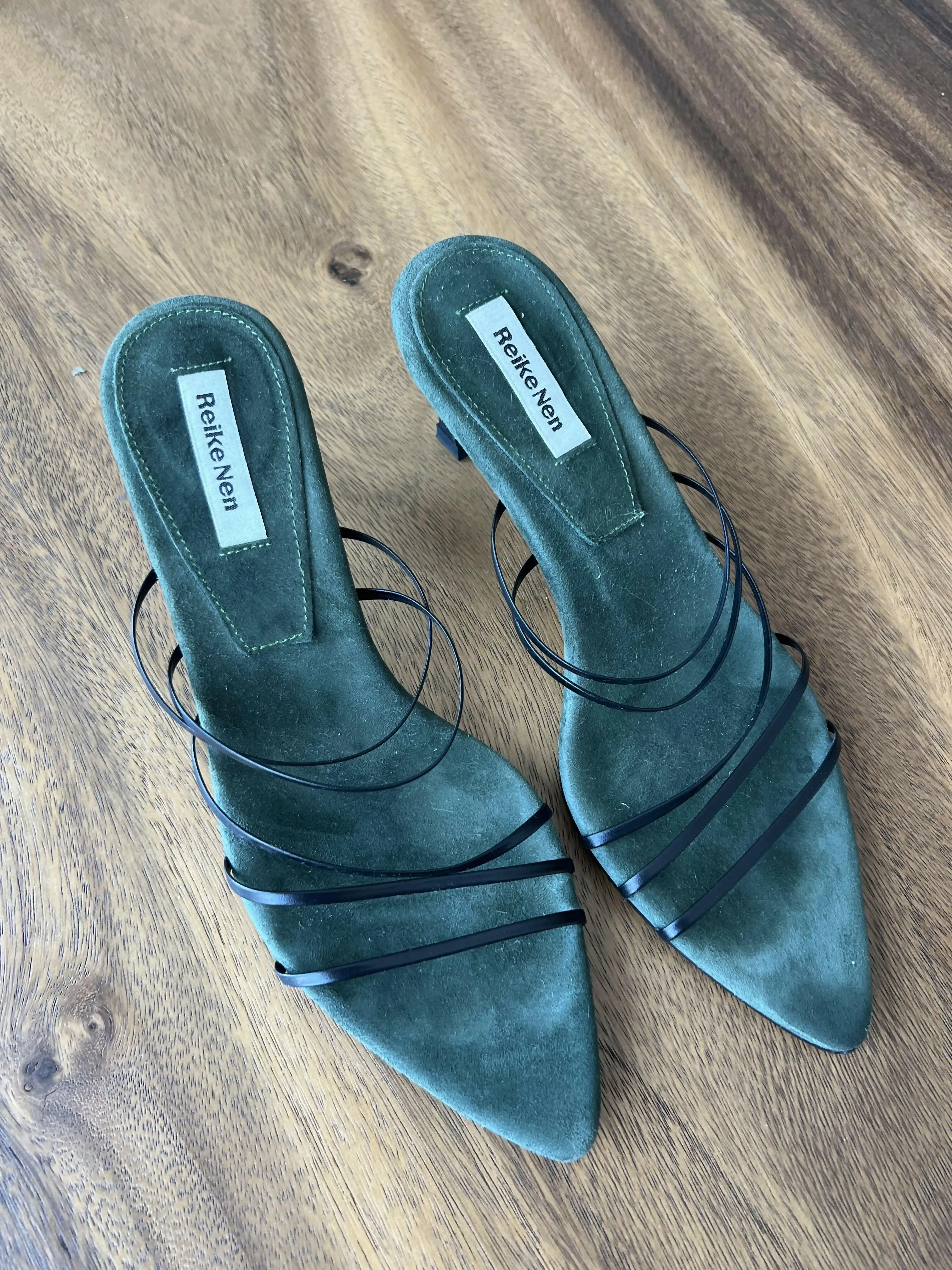 5 Strings Strappy Mid Heel Mule