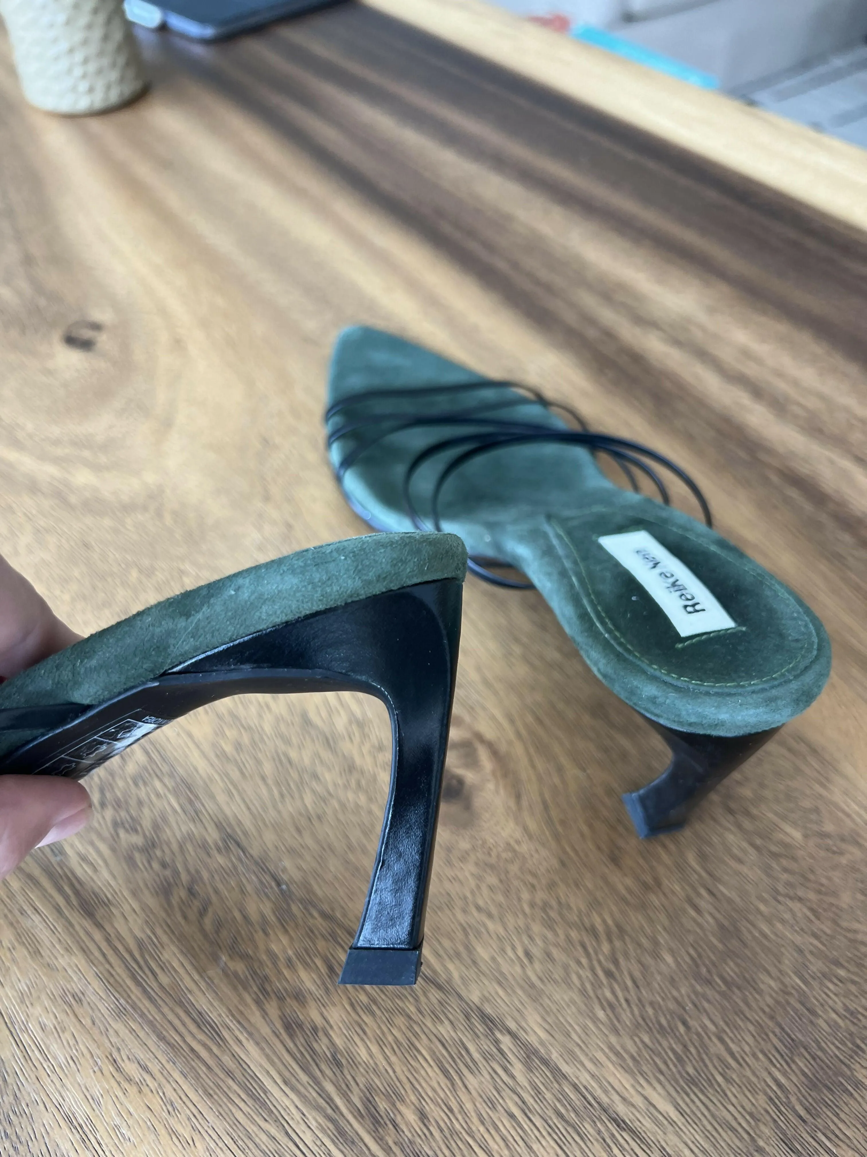 5 Strings Strappy Mid Heel Mule