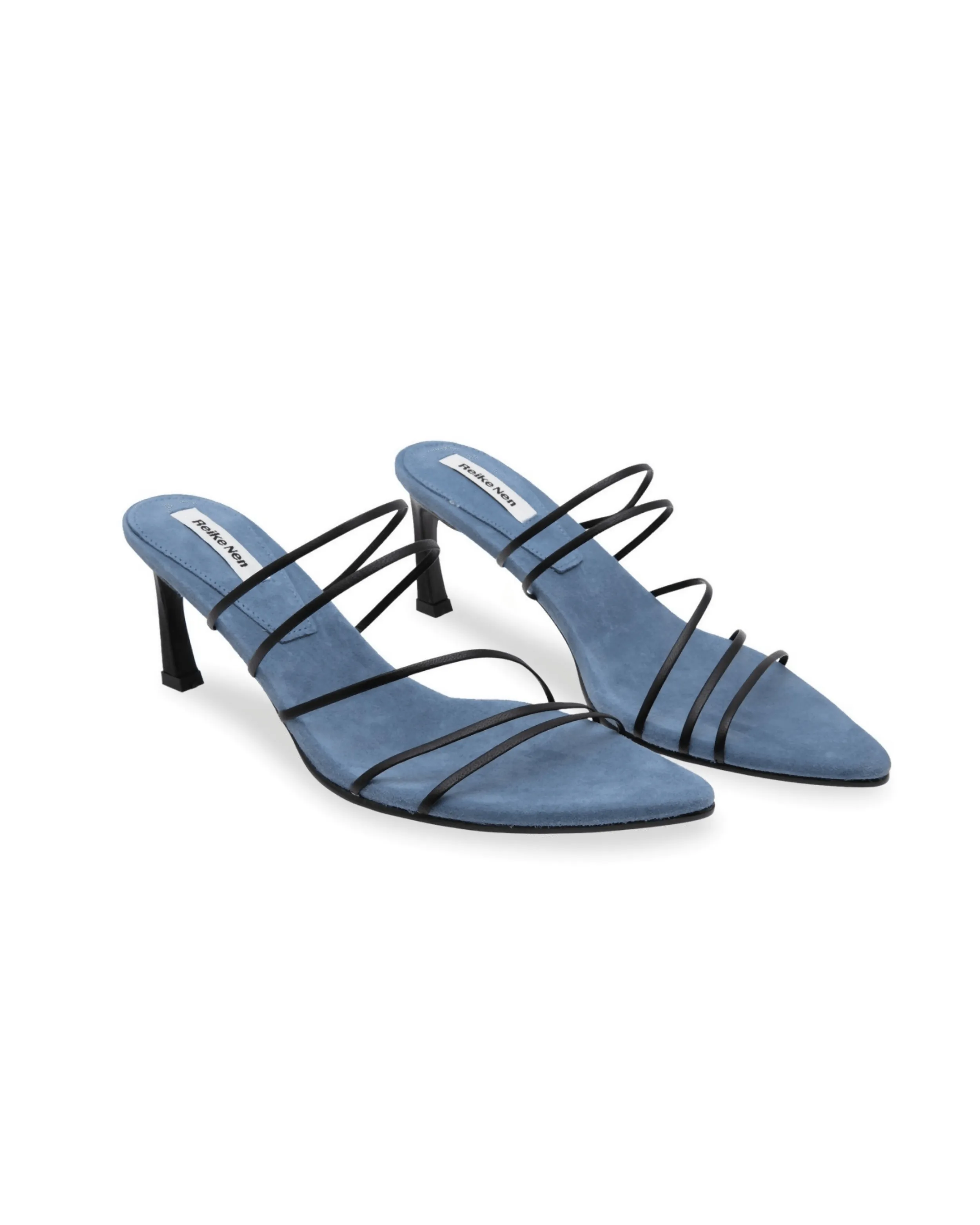 5 Strings Strappy Mid Heel Mule