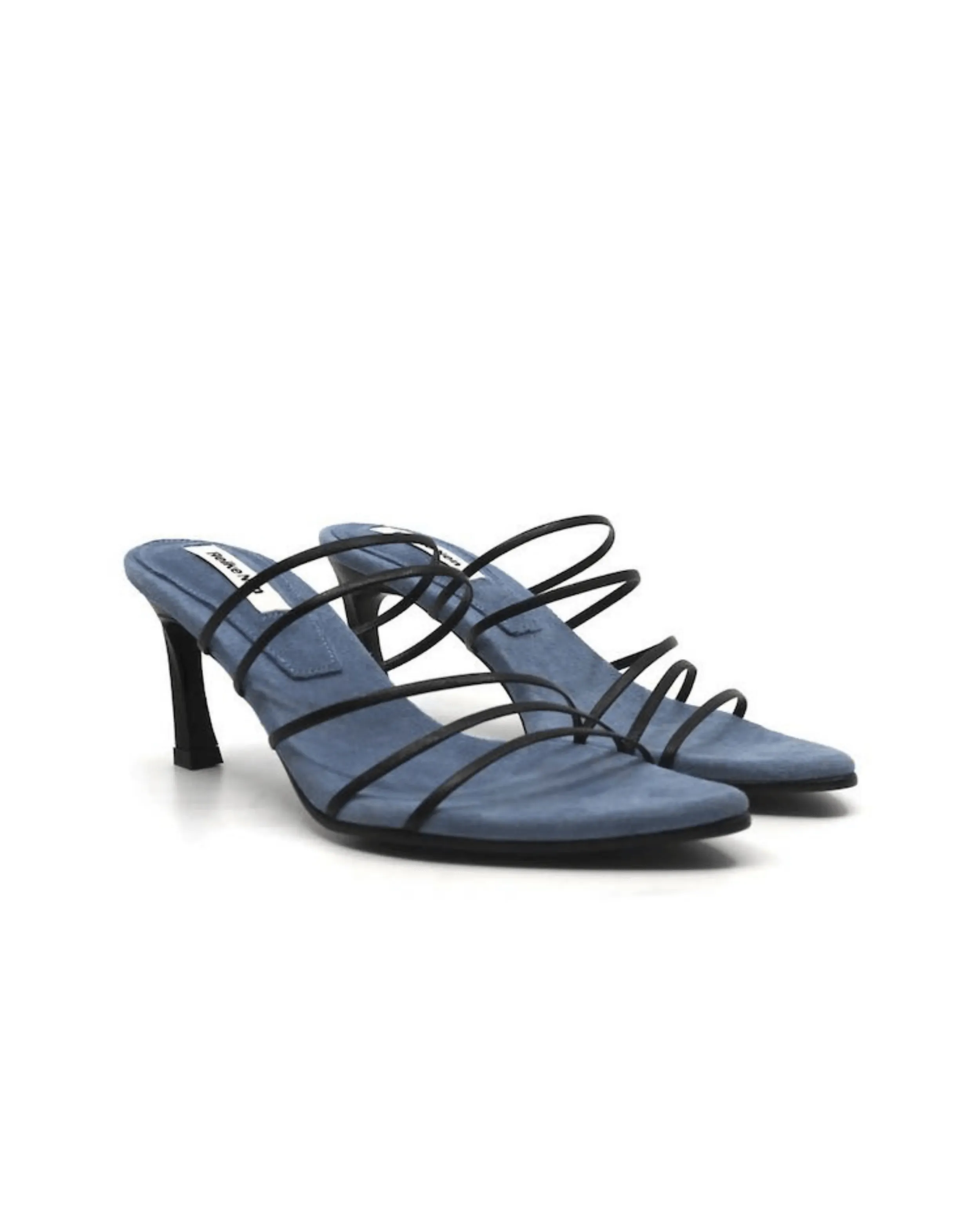 5 Strings Strappy Mid Heel Mule
