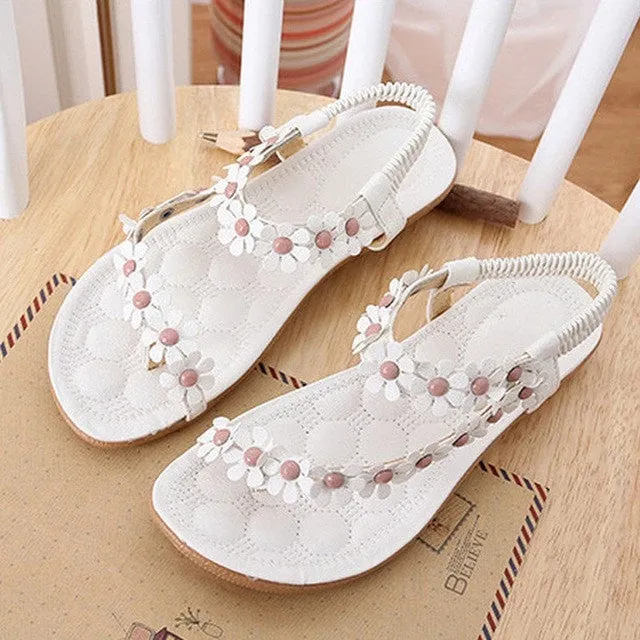 Beachy Flower Sandals