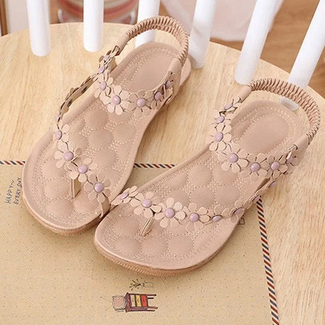 Beachy Flower Sandals