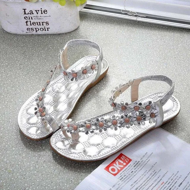 Beachy Flower Sandals
