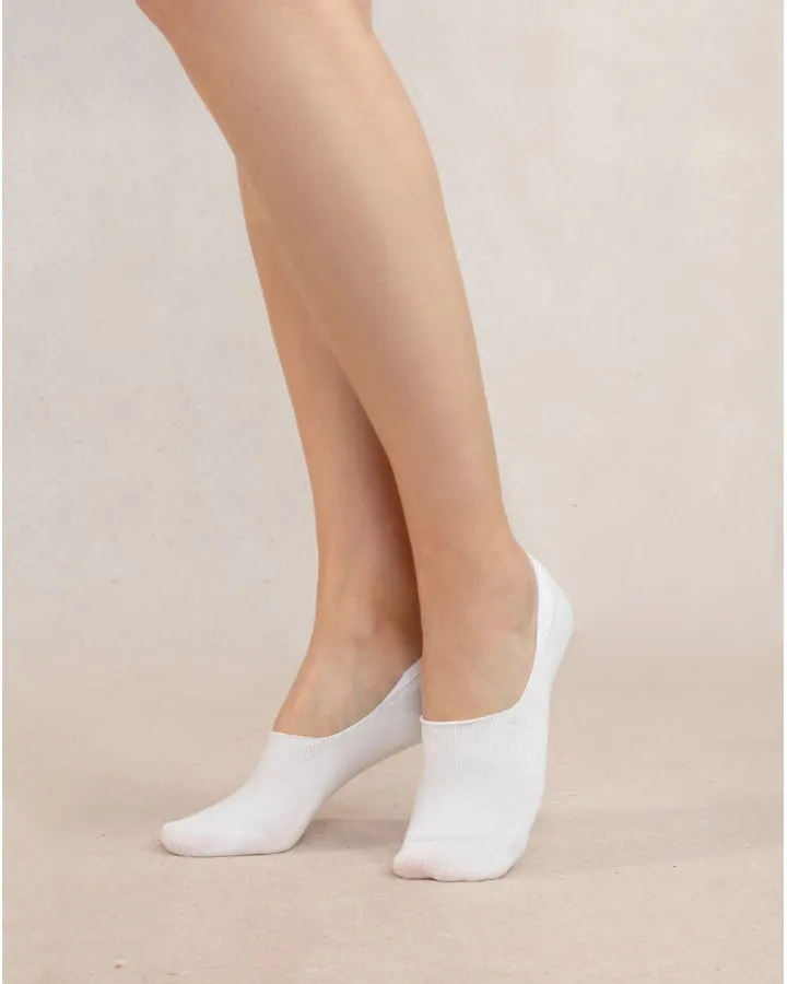 Bleu Foret Cotton Footlets Socks Twin Pack