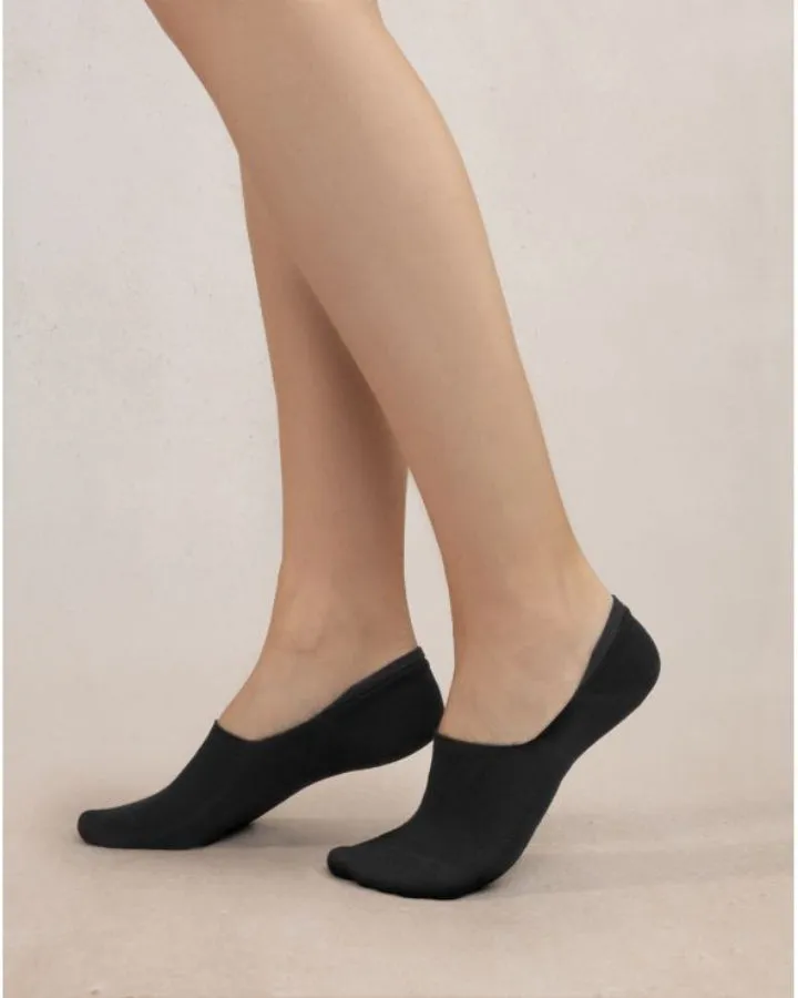 Bleu Foret Cotton Footlets Socks Twin Pack