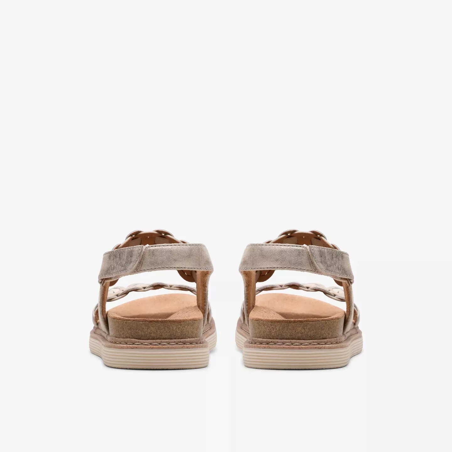 Clarks Women's Arwell Glide Sandal in Metallic Combination