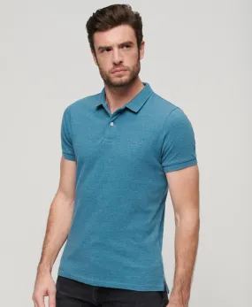 Classic Pique Polo Shirt - Alaskan Blue Marl