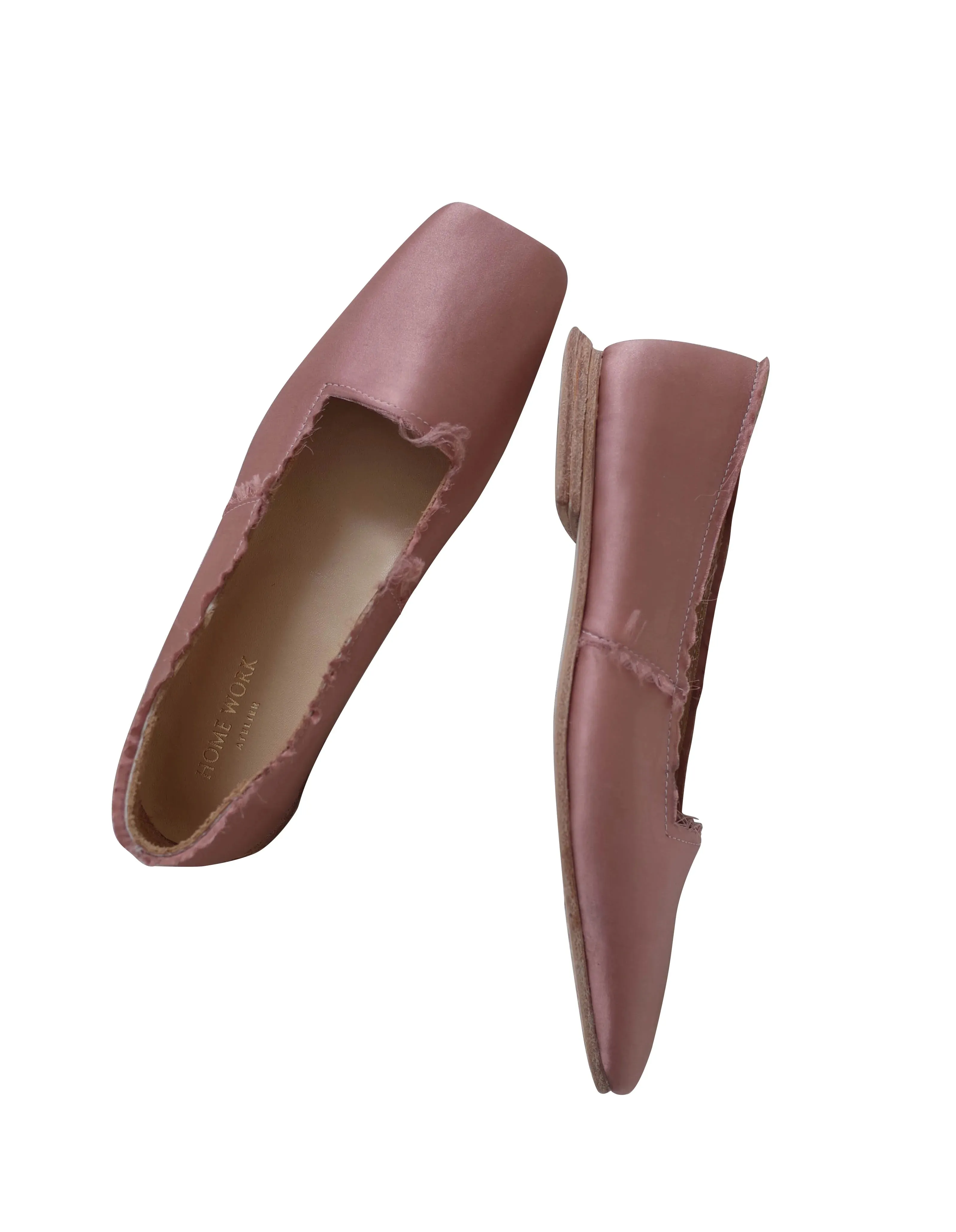 Elegant Square-Toe Satin Flats