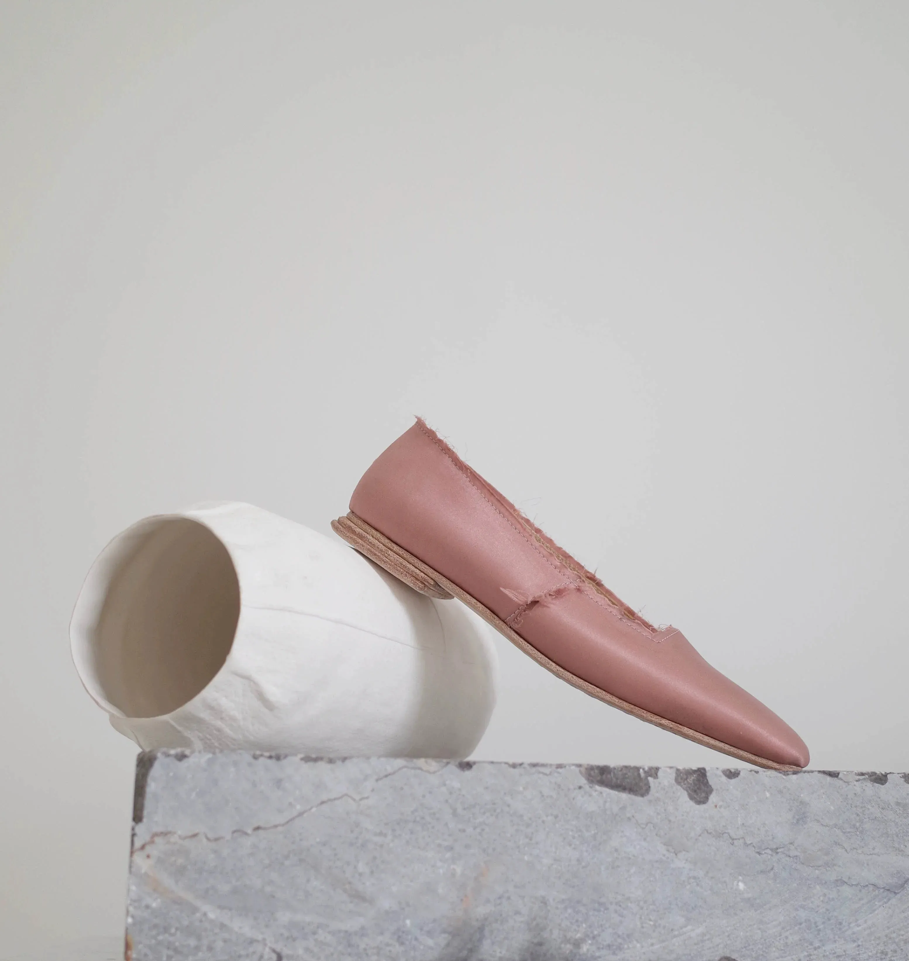 Elegant Square-Toe Satin Flats