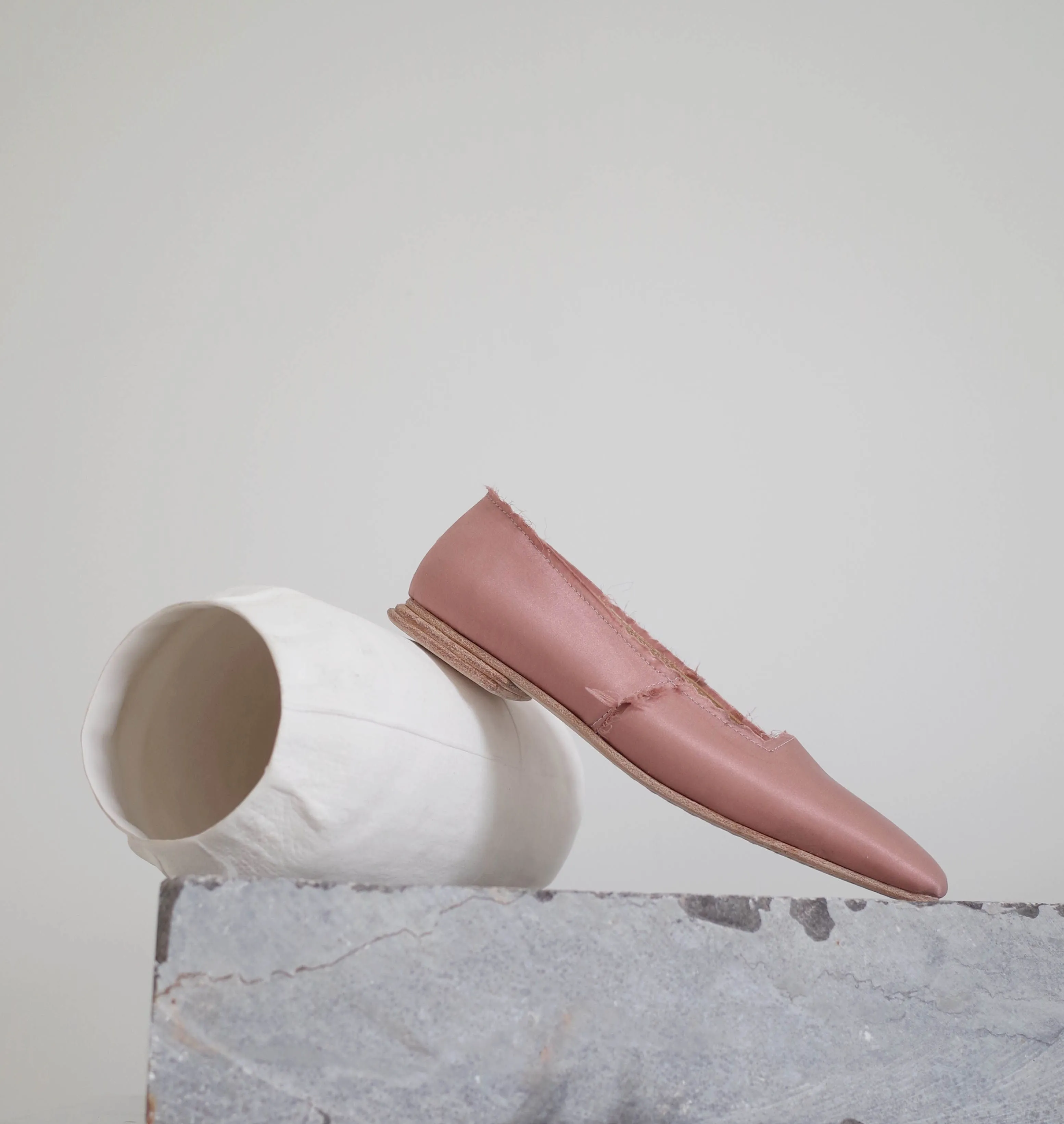 Elegant Square-Toe Satin Flats