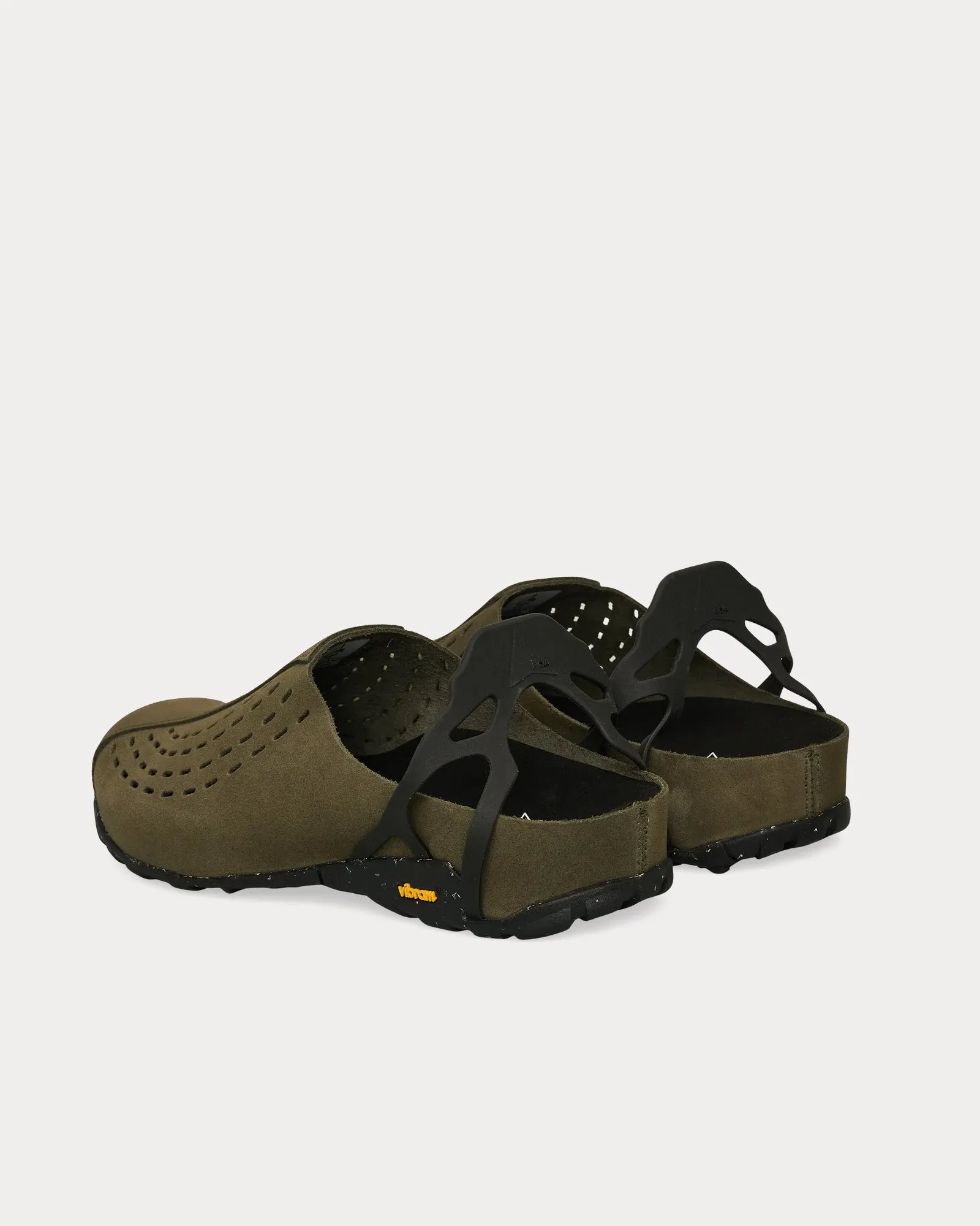 Fedaia Olive / Black Mules