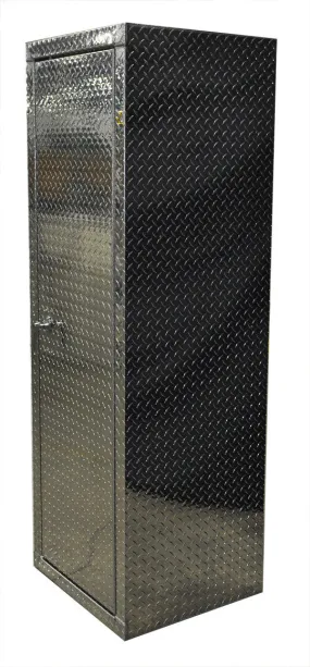 Garage Locker - 6 Foot - Deluxe - Diamond Plate Aluminum