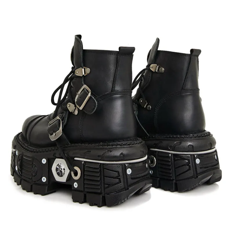 Gothic Punk Heavy Metal Platform Boots