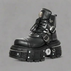 Gothic Punk Heavy Metal Platform Boots