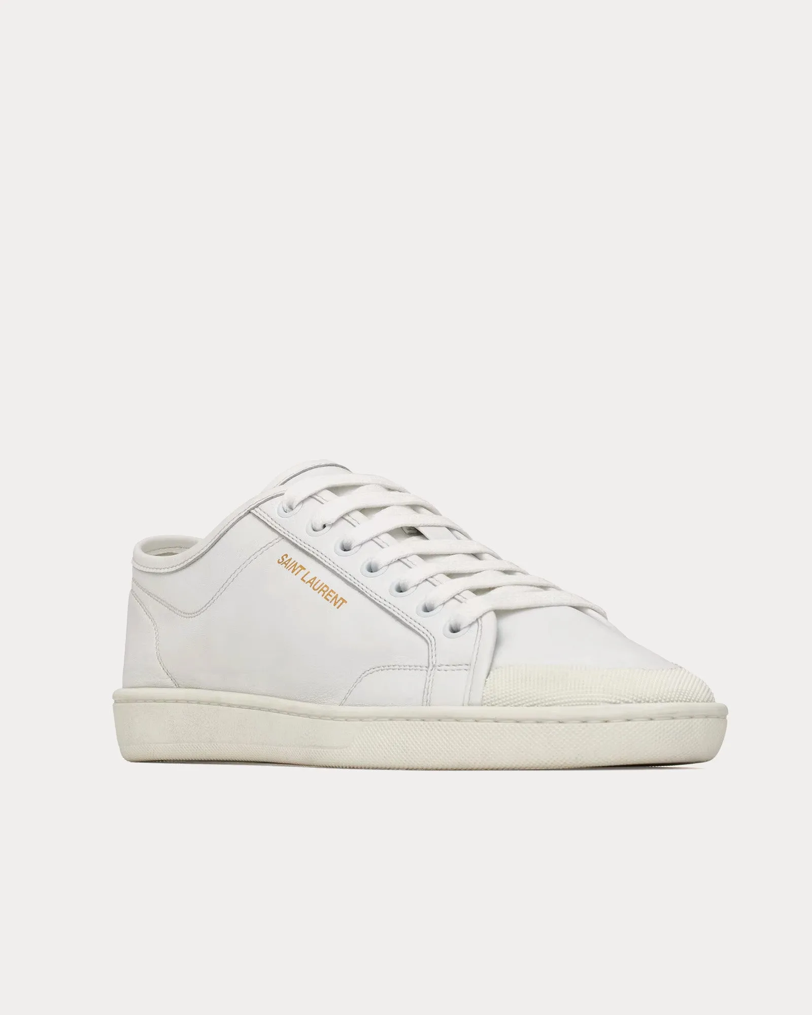Gym Smooth Leather White Low Top Sneakers