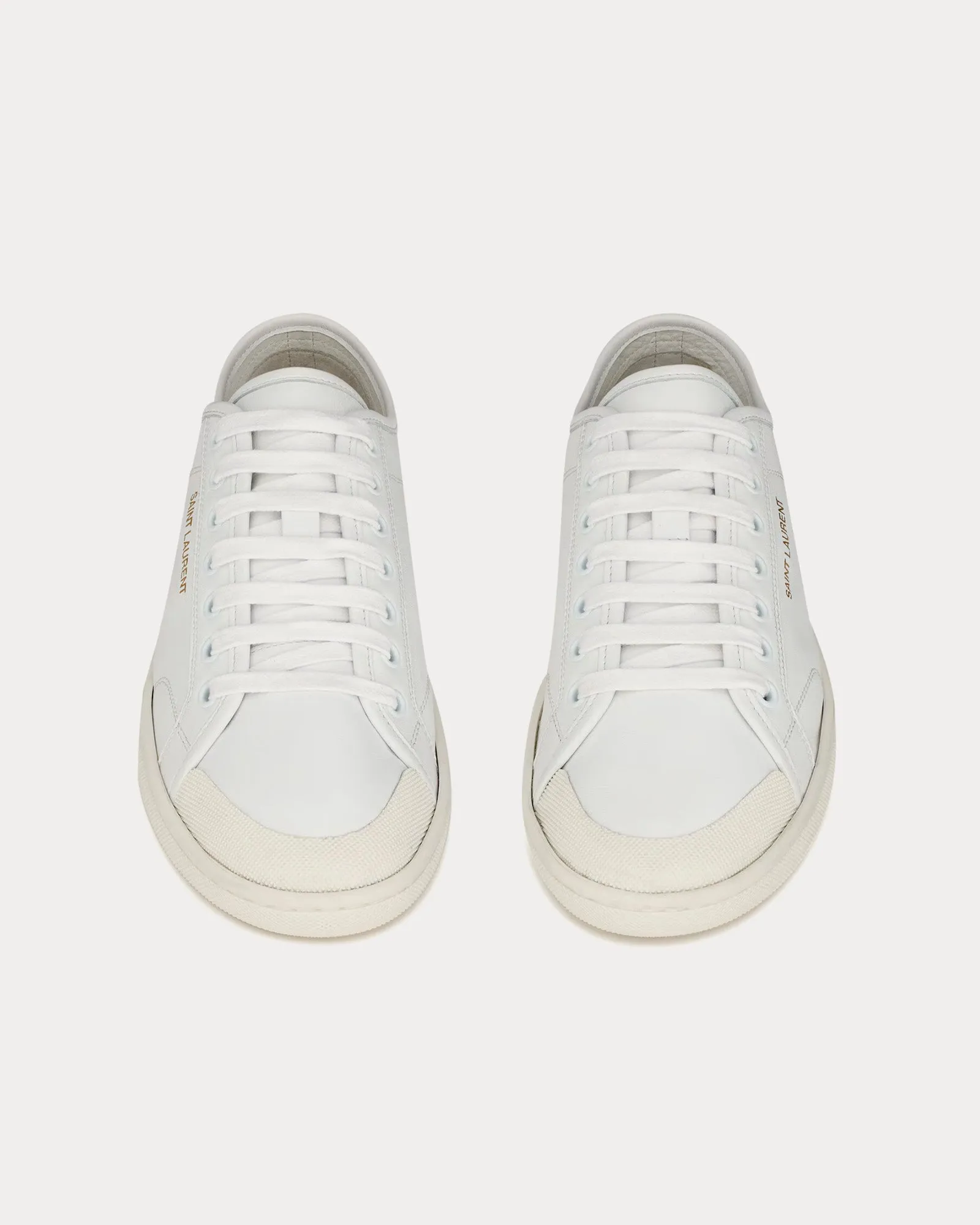 Gym Smooth Leather White Low Top Sneakers