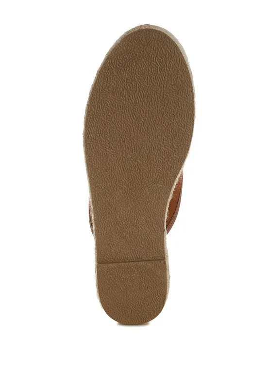 Horsebit Detail Espadrilles Mules