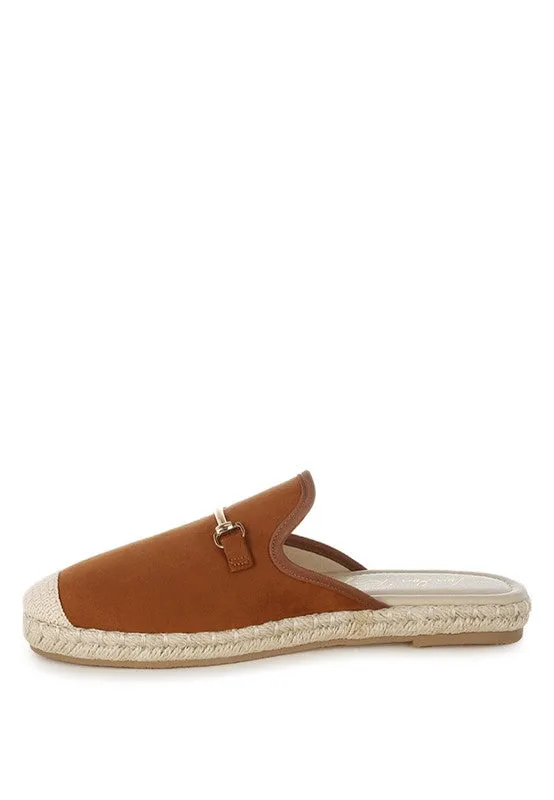 Horsebit Detail Espadrilles Mules