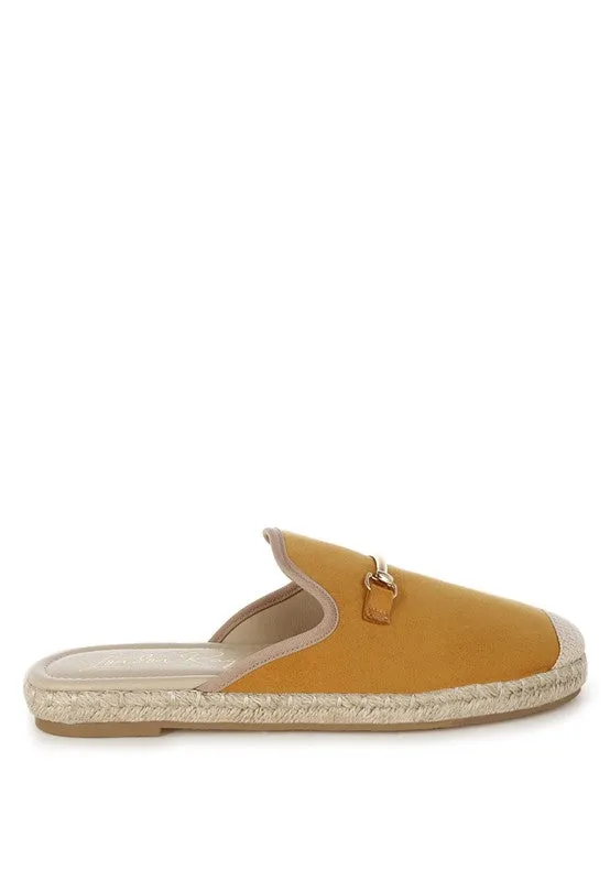 Horsebit Detail Espadrilles Mules