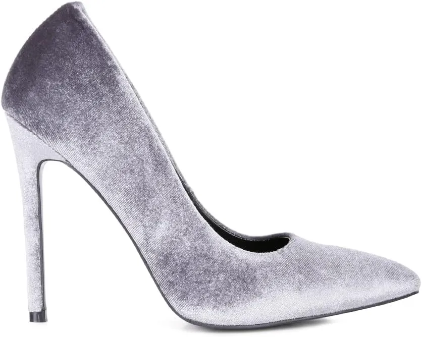 Janessa Velvet Stiletto Heel Pumps