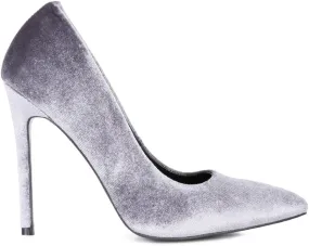 Janessa Velvet Stiletto Heel Pumps