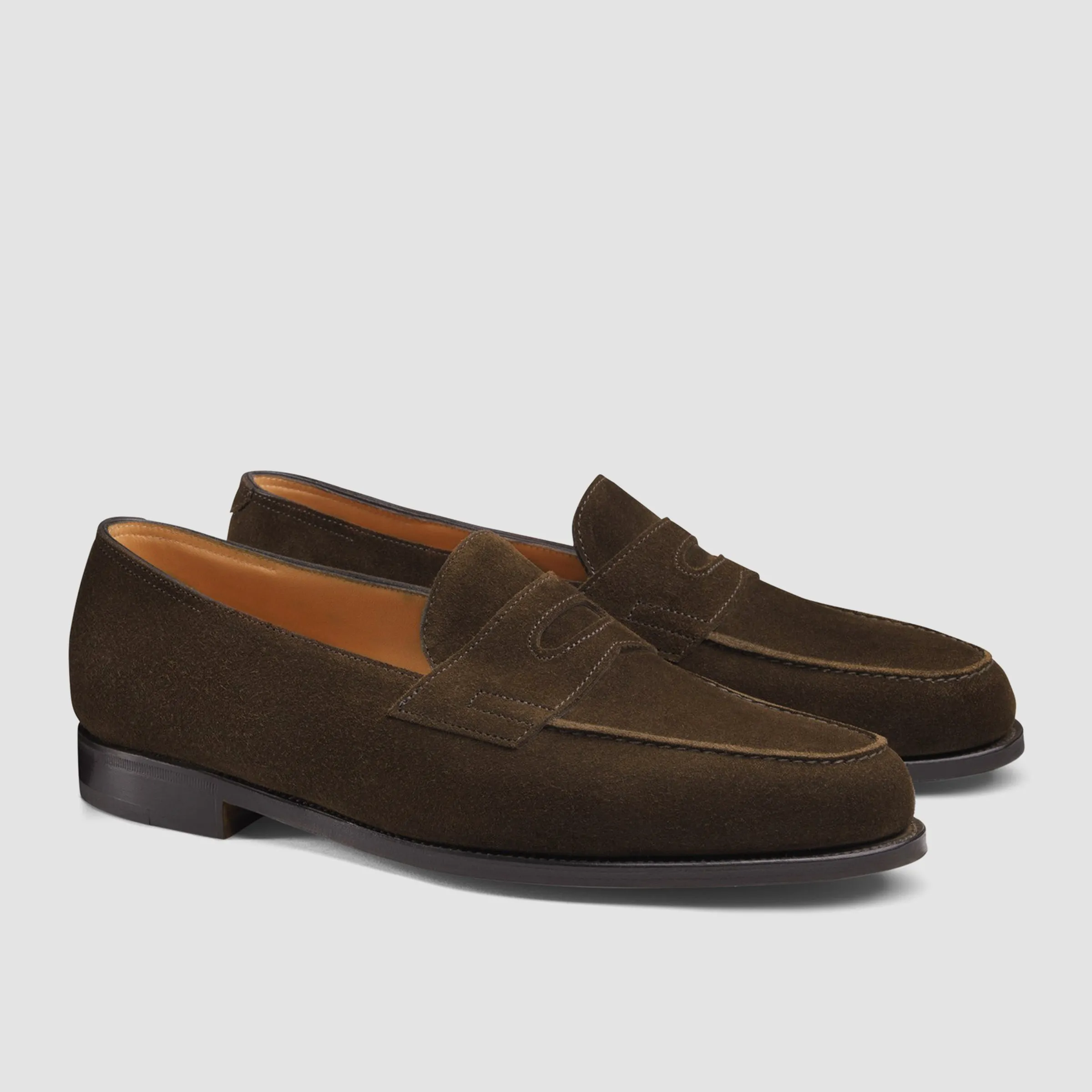 Lopez, Dark Brown Suede, Leather Sole