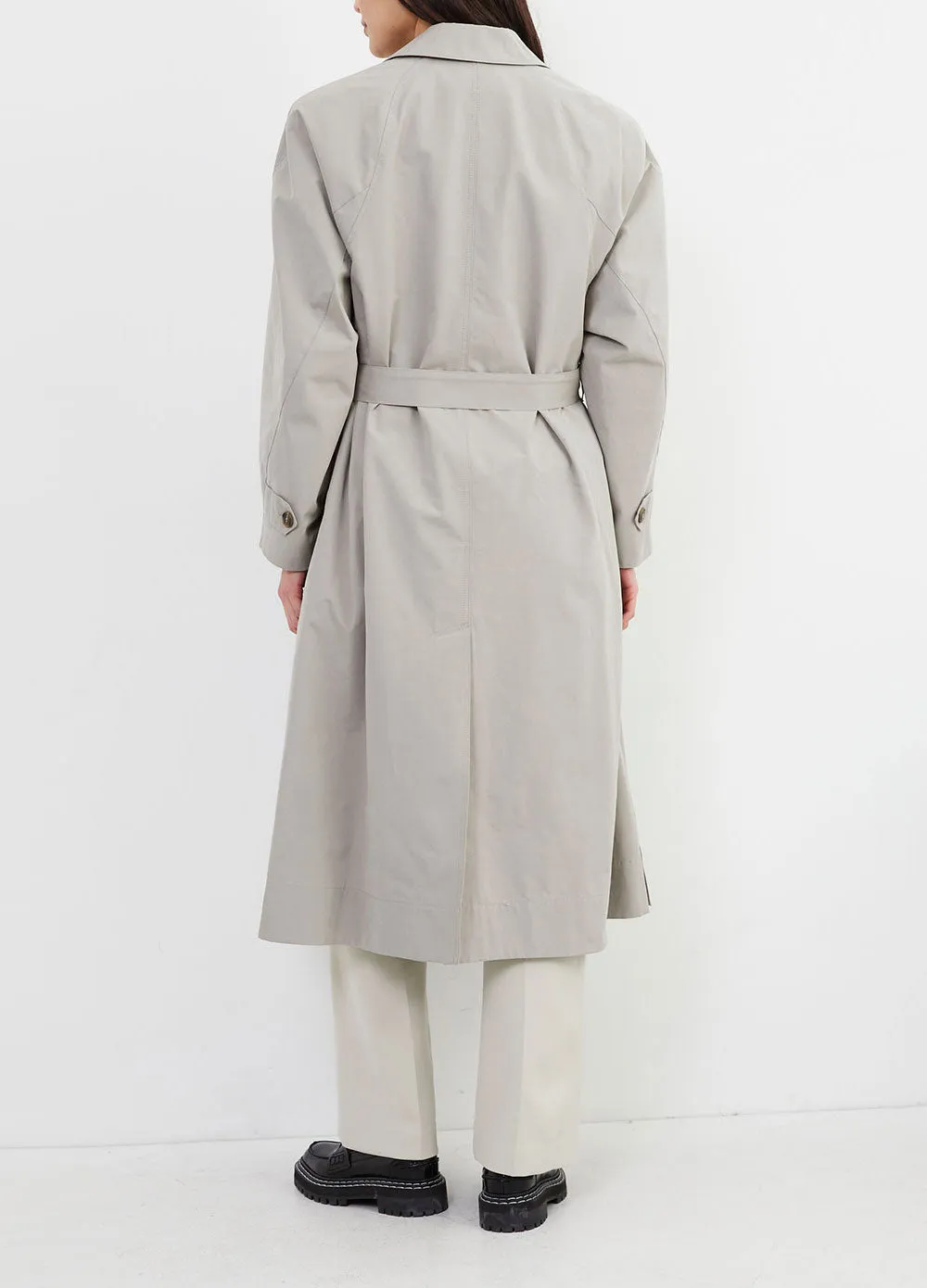 Low Collar Trench Coat