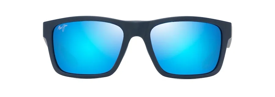 MAUI JIM BLUE HAWAII THE FLATS NAVY W/LIGHT BLUE INTERIOR