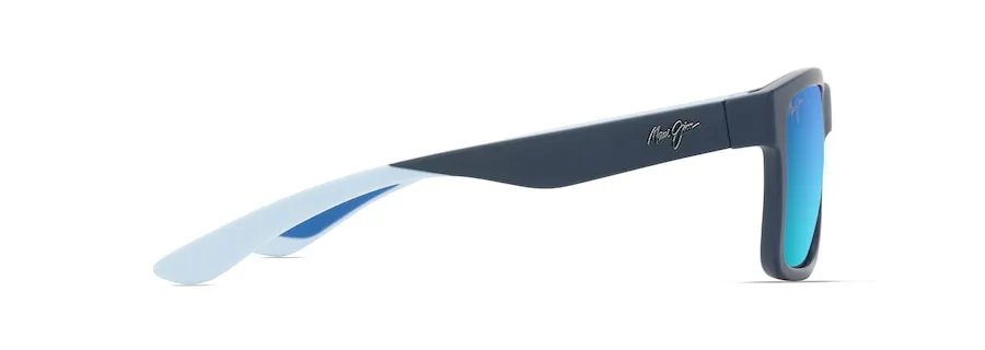 MAUI JIM BLUE HAWAII THE FLATS NAVY W/LIGHT BLUE INTERIOR