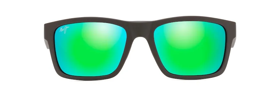 MAUI JIM MAUI GREEN THE FLATS BROWN W/MINT INTERIOR