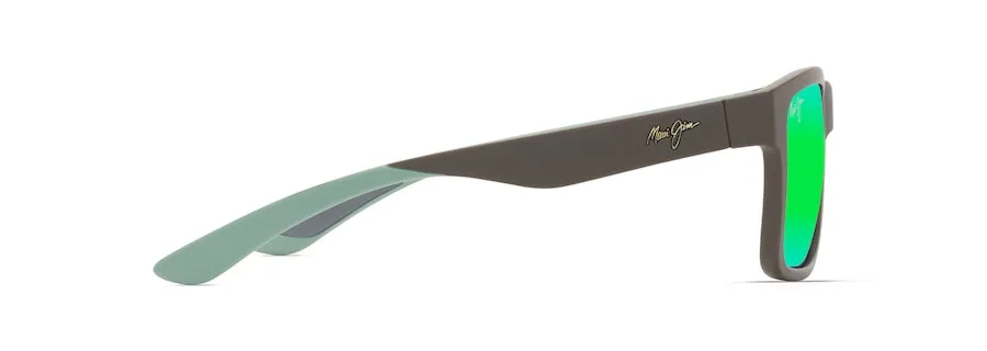 MAUI JIM MAUI GREEN THE FLATS BROWN W/MINT INTERIOR