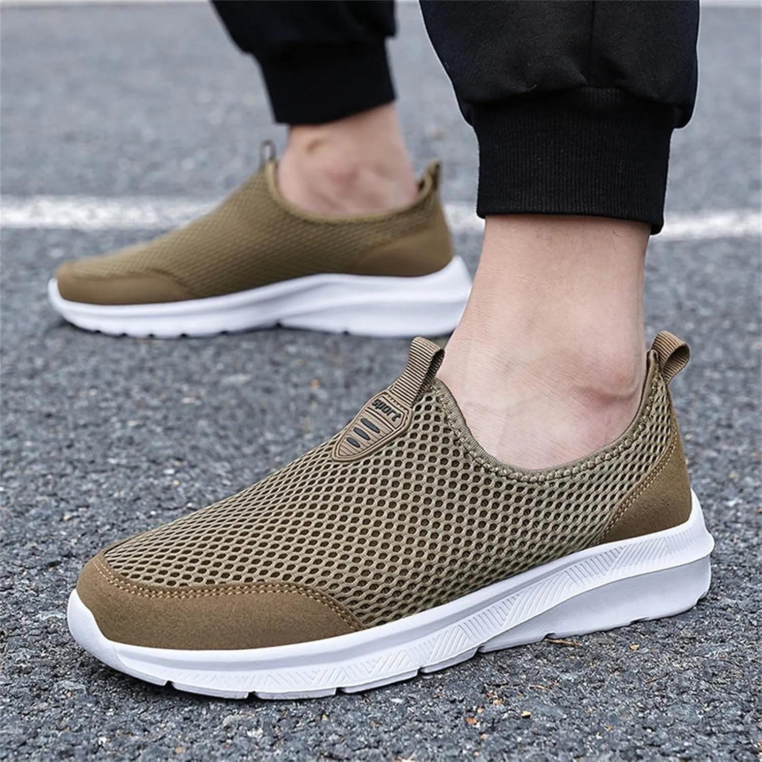 Men's Wide Minimalist Barefoot Sneakers Men's Sneakers Non Slip Shoes Wide Toe Box Trendy Casual Mens Loafers Womens Walking Sneakers with Arch Support