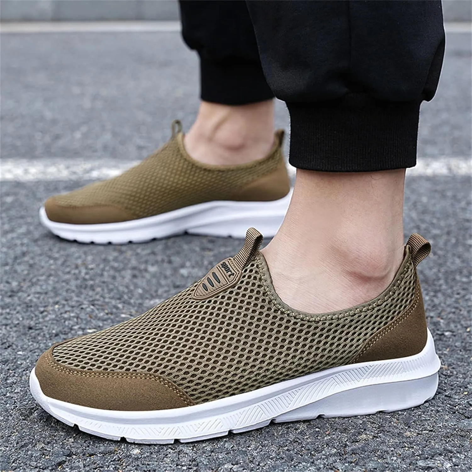 Men's Wide Minimalist Barefoot Sneakers Men's Sneakers Non Slip Shoes Wide Toe Box Trendy Casual Mens Loafers Womens Walking Sneakers with Arch Support