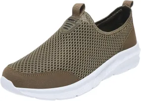 Men's Wide Minimalist Barefoot Sneakers Men's Sneakers Non Slip Shoes Wide Toe Box Trendy Casual Mens Loafers Womens Walking Sneakers with Arch Support