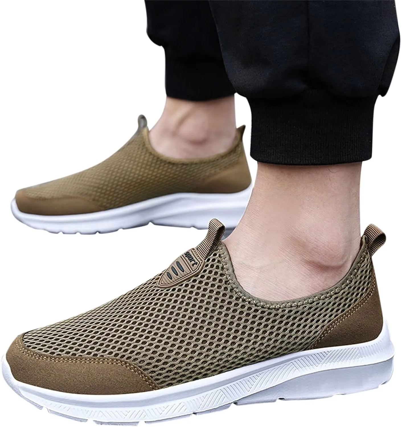 Men's Wide Minimalist Barefoot Sneakers Men's Sneakers Non Slip Shoes Wide Toe Box Trendy Casual Mens Loafers Womens Walking Sneakers with Arch Support