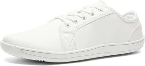 Mens Womens Minimalist Barefoot Sneakers Leather Shoes Wide Toe Box Zero Drop Walking Shoes