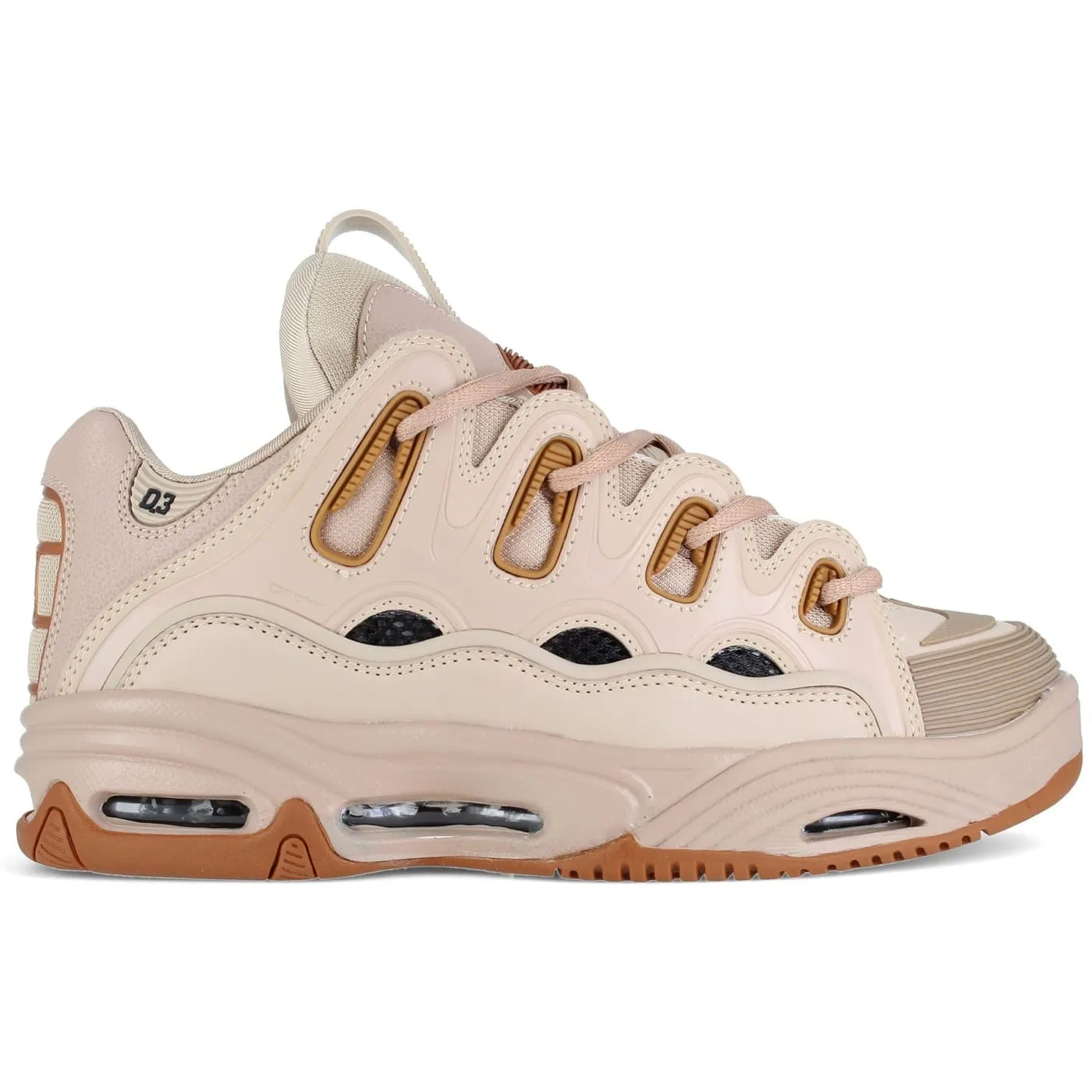 Osiris D3 2001 Sand Tan Mens Skate Trainers Shoes