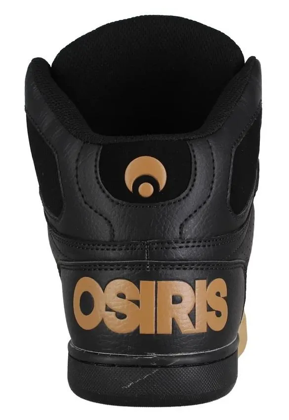 Osiris NYC 83 CLK Black Brown Dip Mens Hi Top Skate Trainers