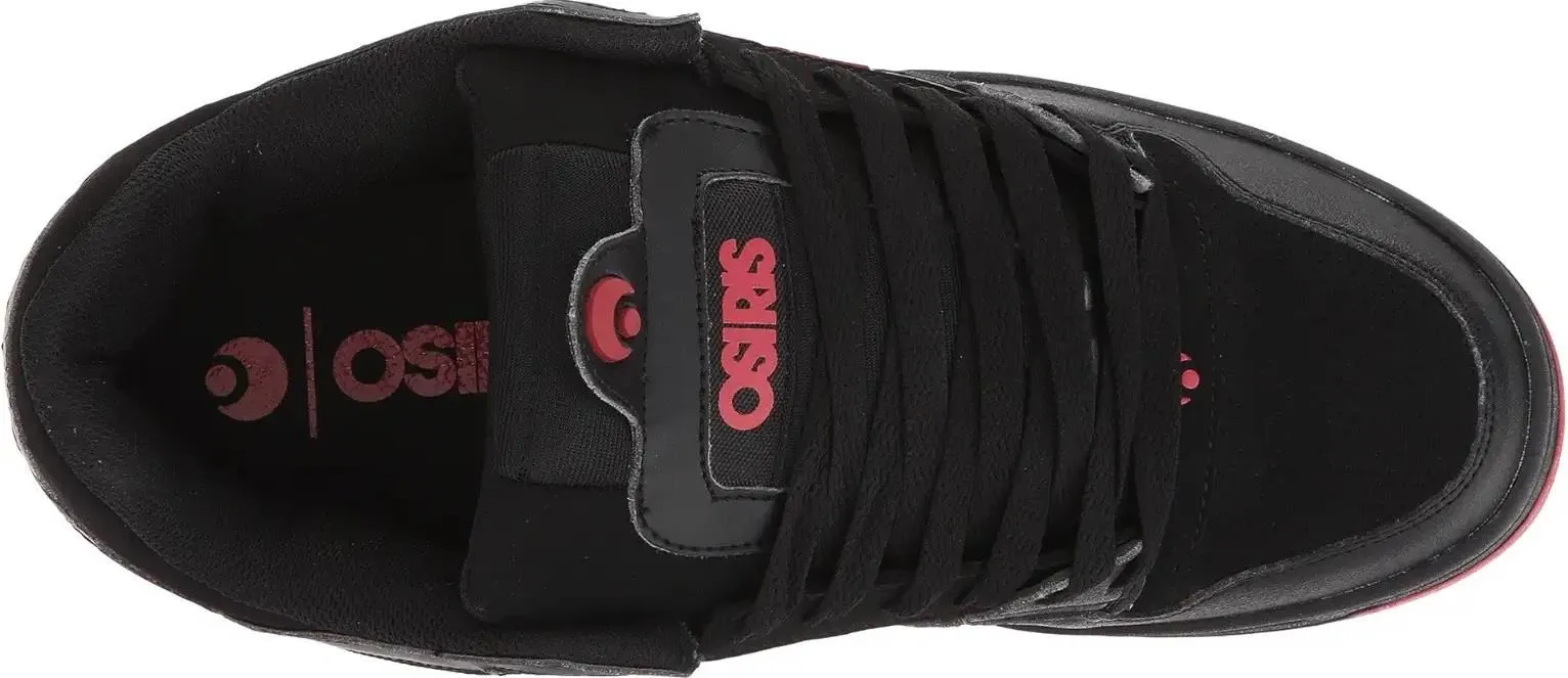 Osiris Peril Black Red Mens Skate Trainers
