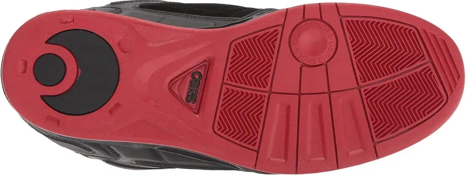 Osiris Peril Black Red Mens Skate Trainers