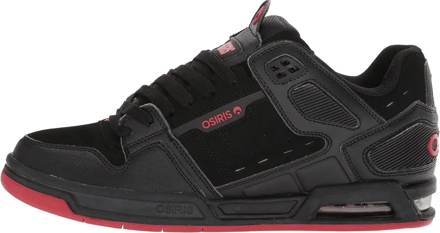 Osiris Peril Black Red Mens Skate Trainers