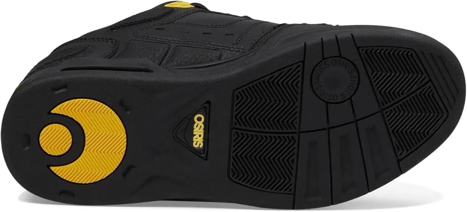 Osiris Peril Black Yellow Mens Skate Trainers