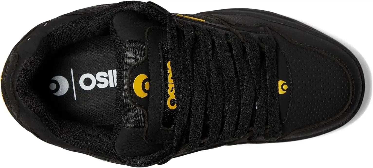 Osiris Peril Black Yellow Mens Skate Trainers