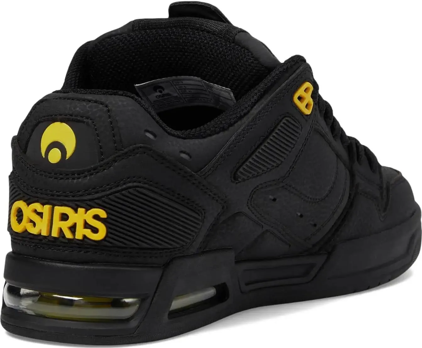 Osiris Peril Black Yellow Mens Skate Trainers