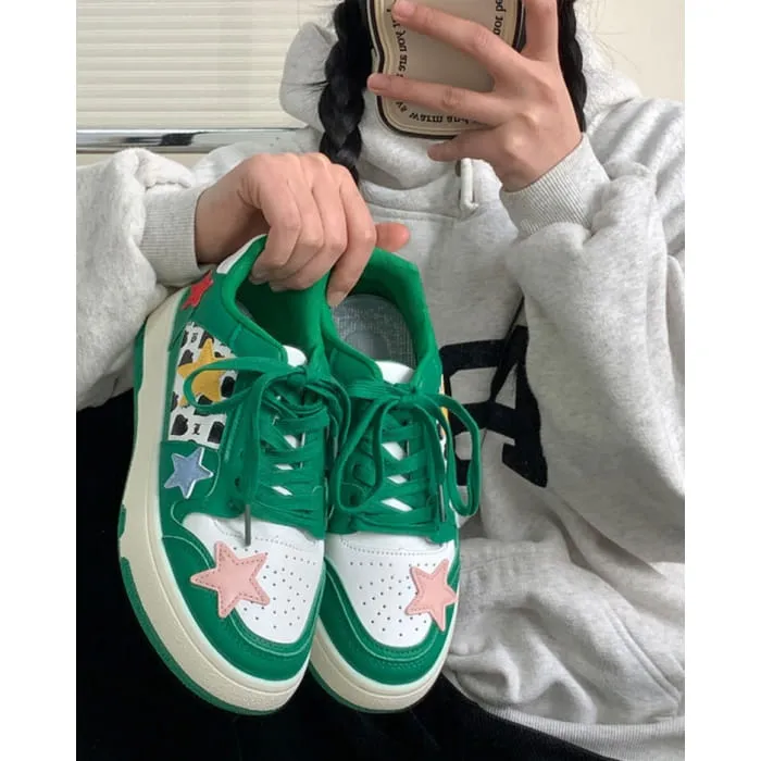 Star Dark Green Sneakers