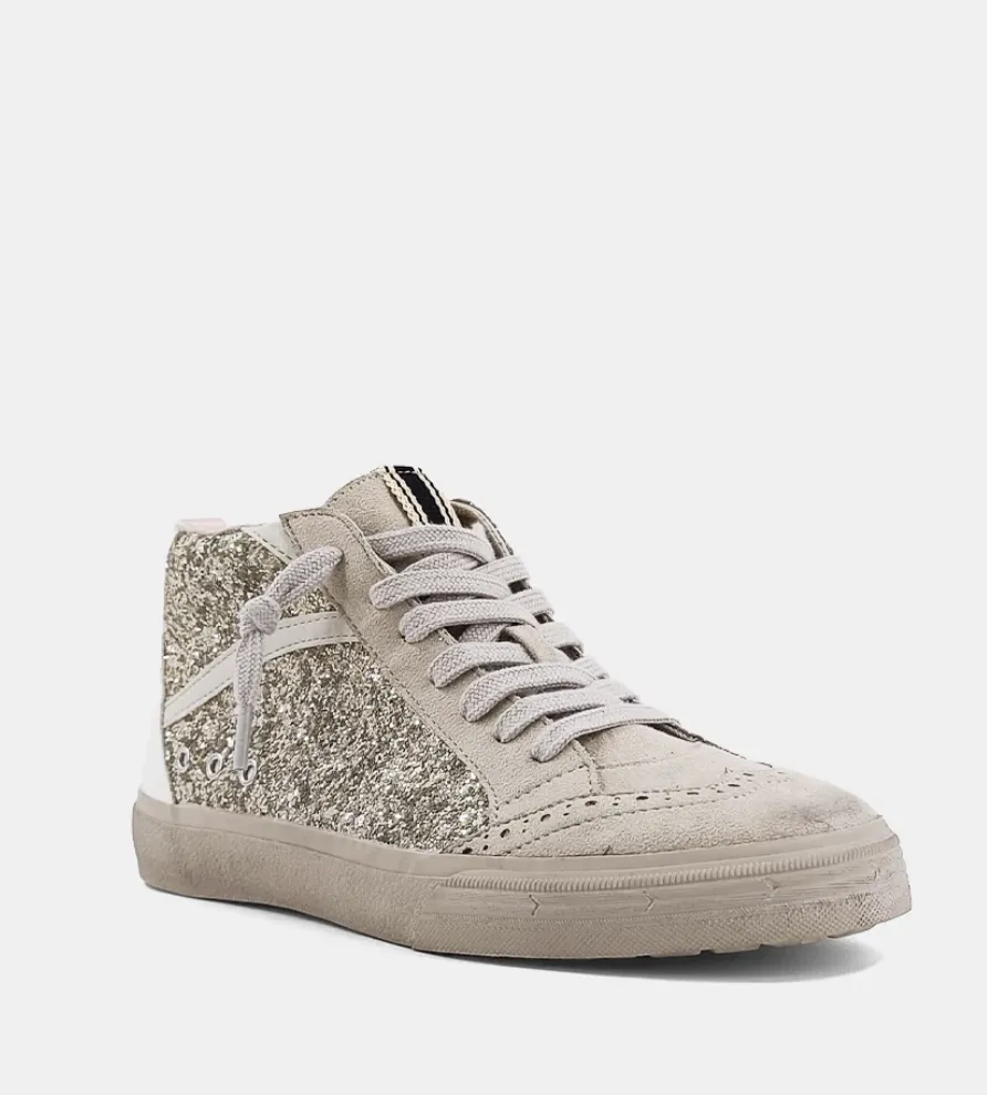 The Riley Sneaker (pearl glitter)