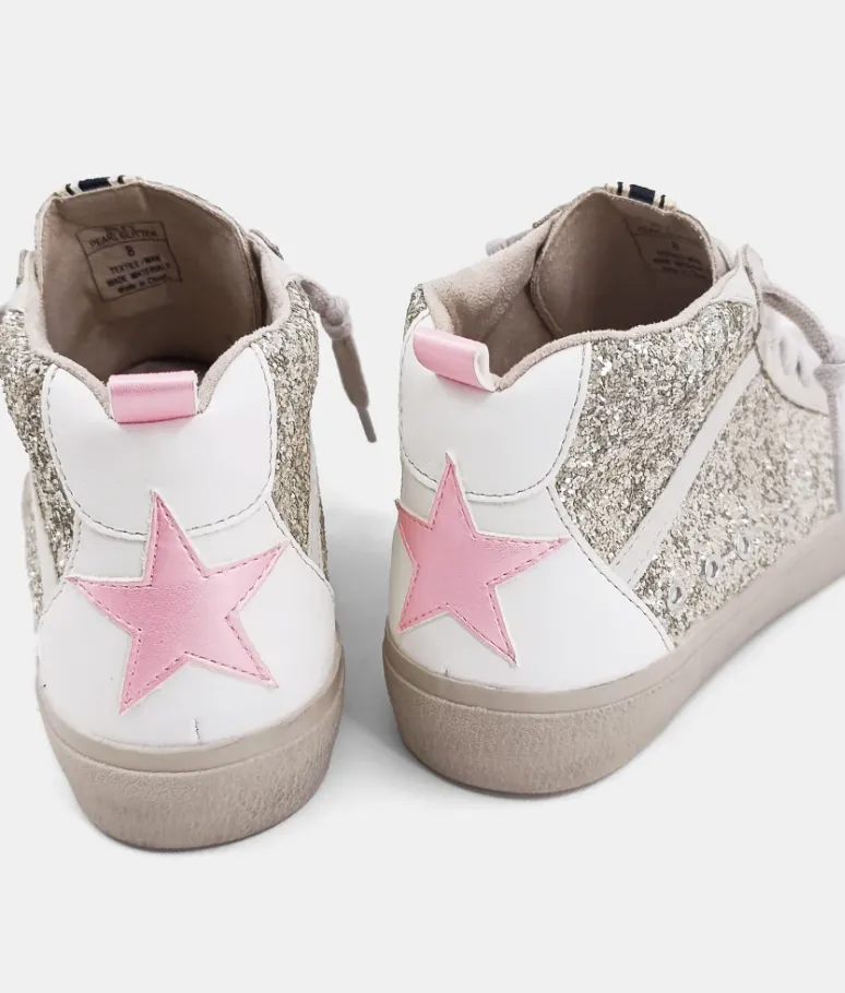 The Riley Sneaker (pearl glitter)