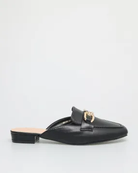 Tomaz NN258 Ladies Gold Buckle Mules