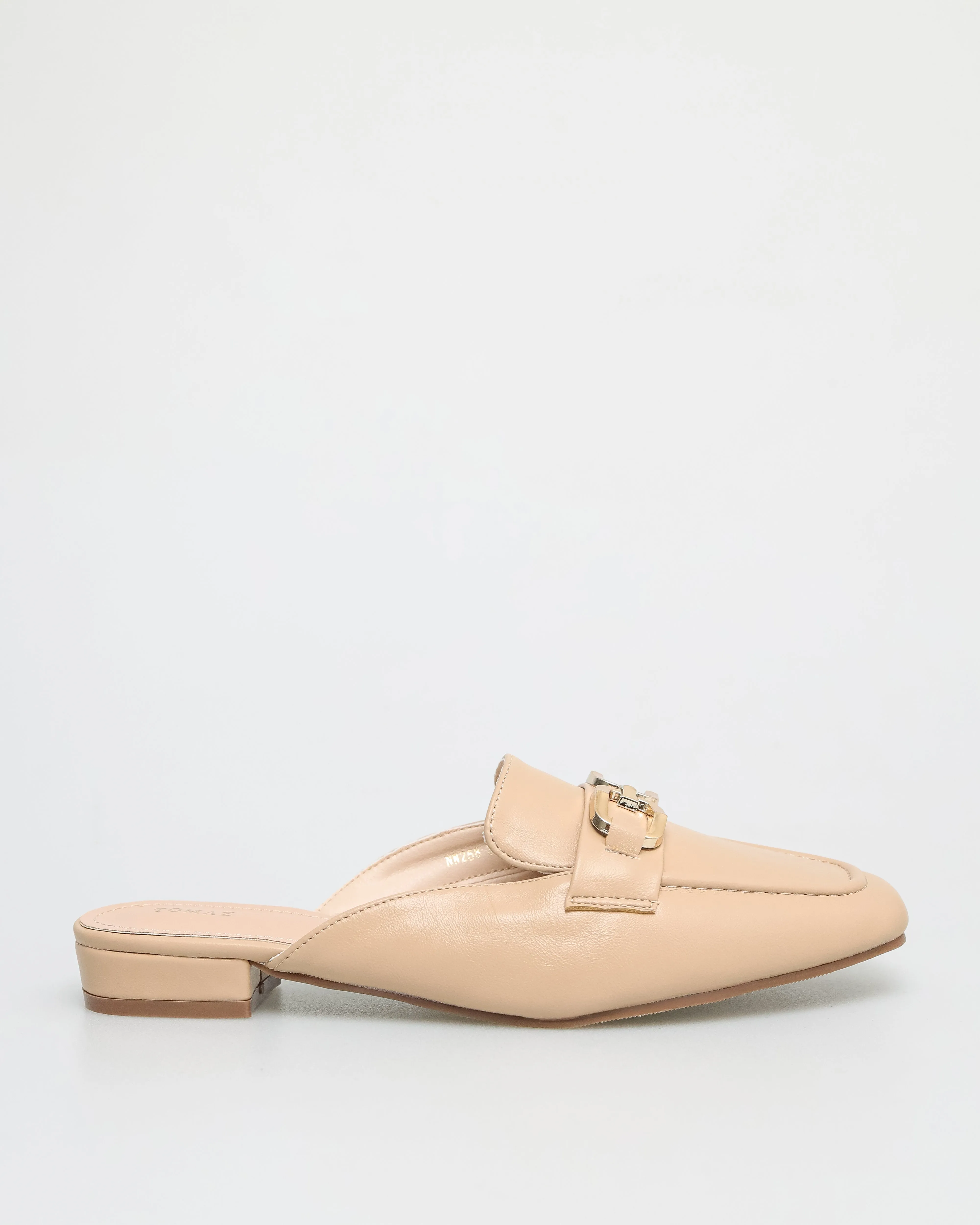 Tomaz NN258 Ladies Gold Buckle Mules