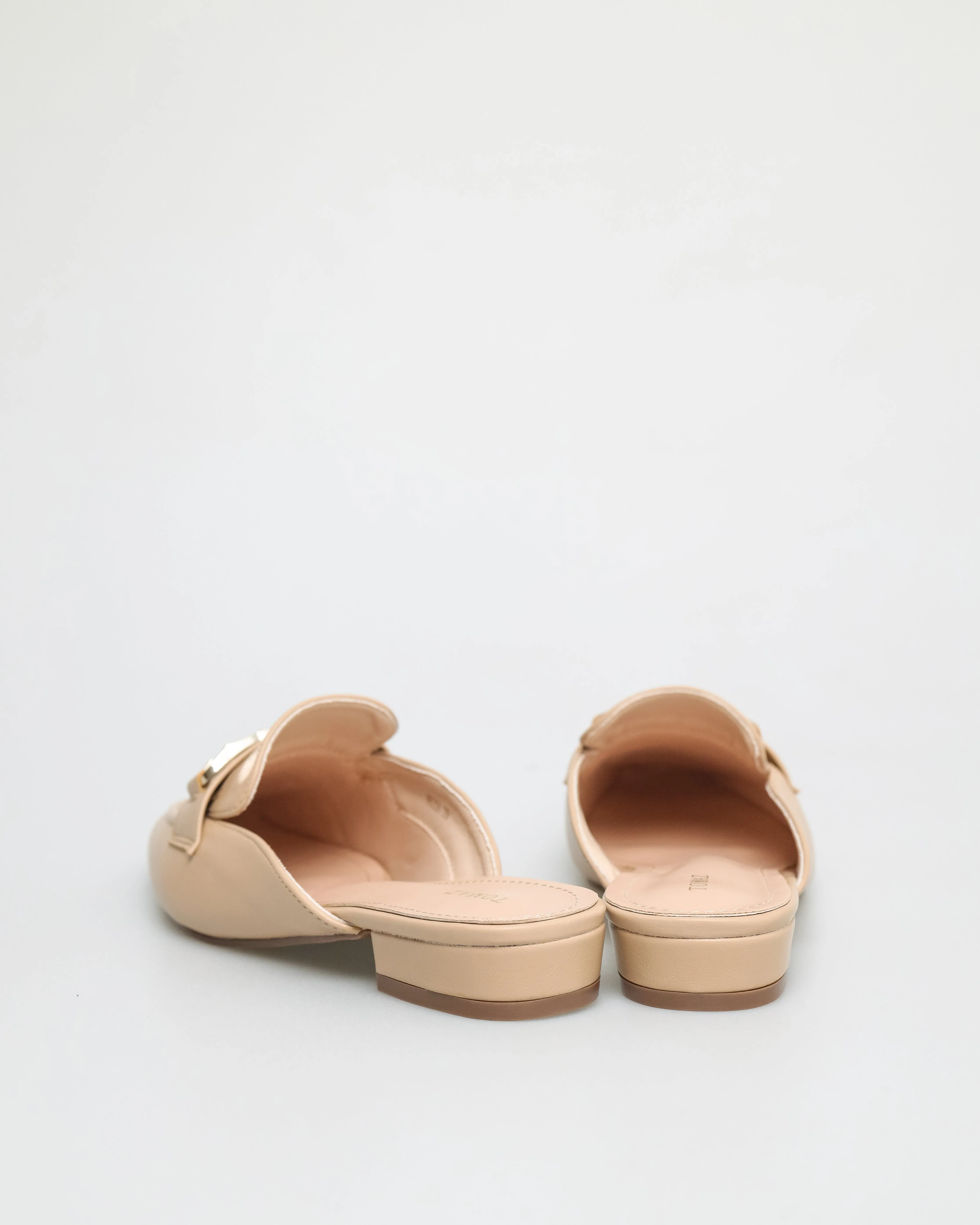 Tomaz NN258 Ladies Gold Buckle Mules